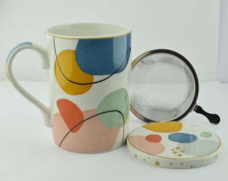 Teetasse Shapes mit Sieb und Deckel